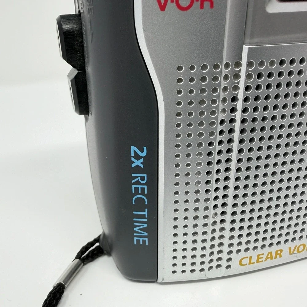 Sony TCM-200DV Cassette Corder Recorder VOR Clear Voice Silver Untested